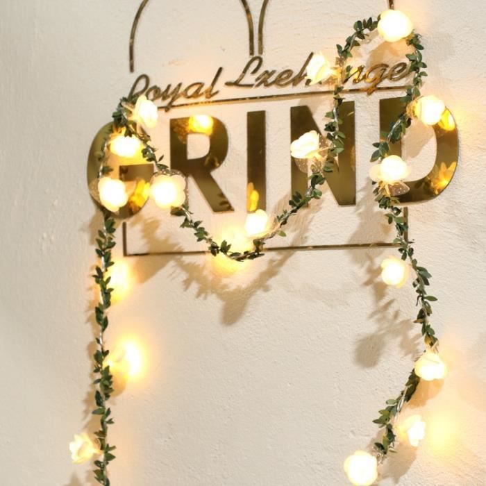 Guirlande Lumineuse à Pile, 1M 10 LED Mini Guirlande LED Fil De Cuivre