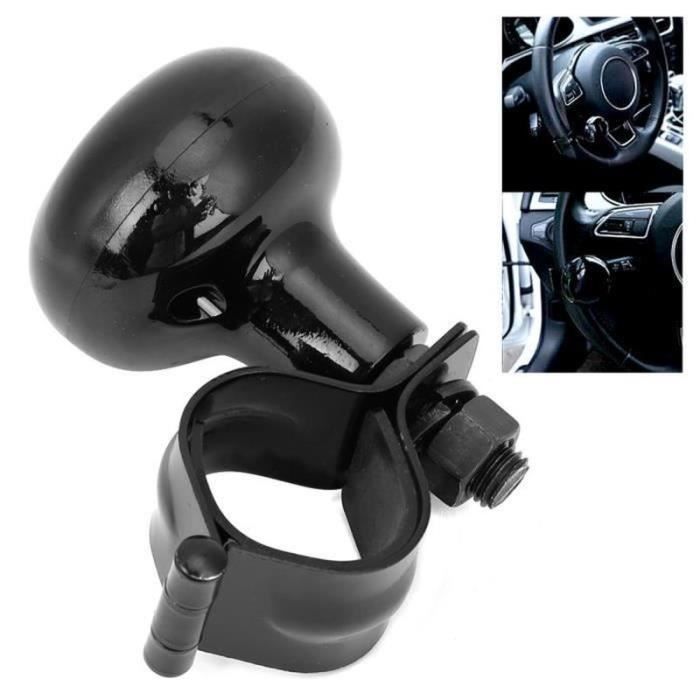 Lot De 2 Boutons Volant Spinner Universels - Noir, Pour Voiture, Camion, Tracteur, Bateau