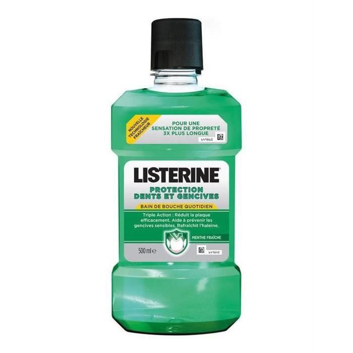 Listerine Bain De Bouche Protection Dent / Gencive Menthe - 500Ml -  Cdiscount Au Quotidien