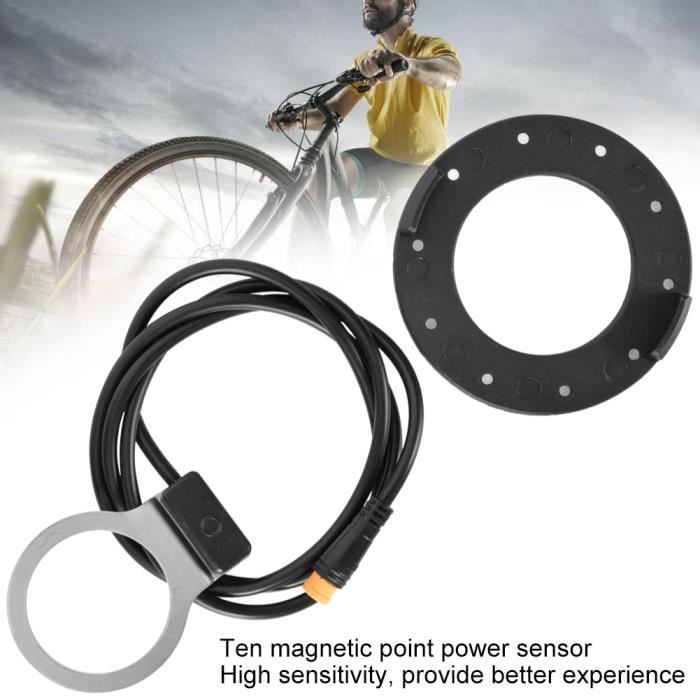 ZERONE Capteur De Puissance à Dix Points MagnéTiques, Connecteur éTanche De VéLo éLectrique Dix Capteur De Puissance à Points