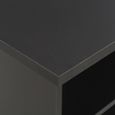4779•MEUBLE TABLE DE BAR - TABLE HAUTE, style classique, Noir 60x60x110 cm-1