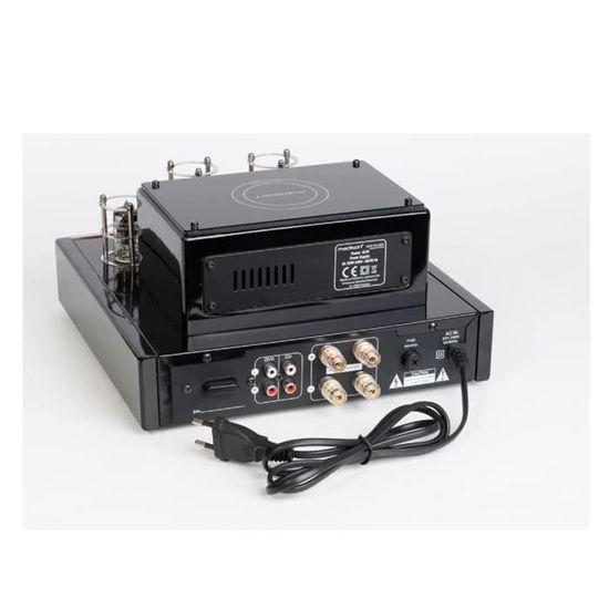 Ampli Stéréo à Tubes Madison - Design Vintage Bluetooth - 2x25W Rose Gold