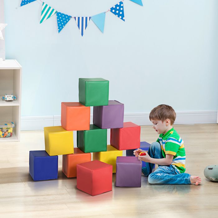 BanaSuper Jeu De Motricité Enfant 11 Blocs Mousse Empilables - Parcours Créatif Éducatif Pour Filles Et Garçons