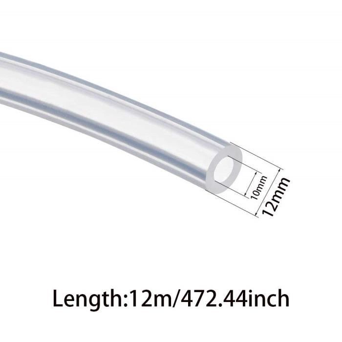 Tuyau PVC Transparent 6mm X 8mm 5m - Tube Souple Eau Air Essence Pression