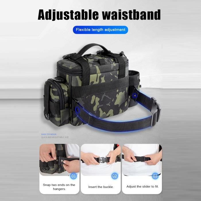 Sac banane imperméable - VBESTLIFE - Sangle réglable - PVC - Pour sport