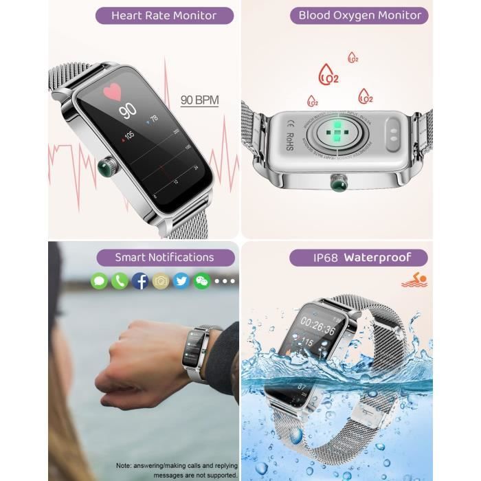 Montre connectée femme hotsell avec bracelet interchangeable