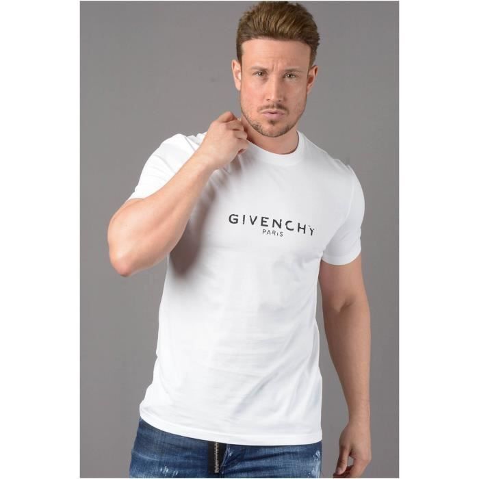 Tee shirt slim fit iconic Givenchy Homme Blanc Cdiscount Pret a Porter