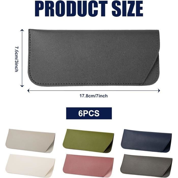 étui Lunettes Souple 6pcs U00c9tui U00e0 Lunettes Souple, 17,8x7