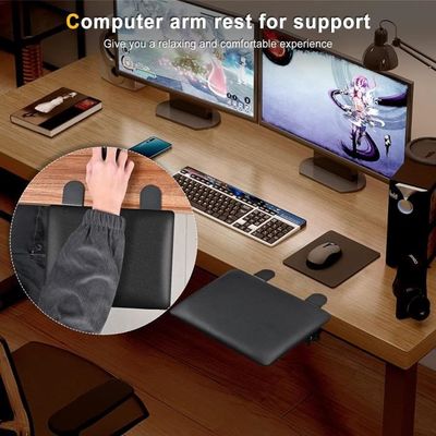 Accoudoir d’ordinateur pour bureau, support de repose-poignet ergonomique  réglable pour l’accoudoir de clavier Extender Support de tapis de souris
