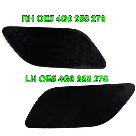 Buse Lave-glace Gauche Pour Audi A6 / A6 Allroad (2011-2018) - Référence 4G0955101 - En Plastique Noir