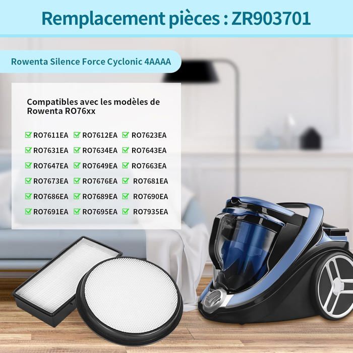 Sacs Aspirateur Filtre Hepa Aspirateur Rowenta Silence Force
