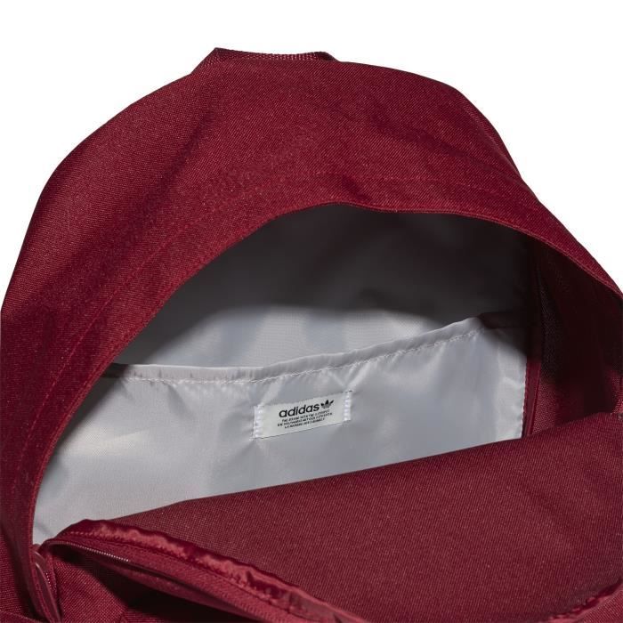 Sac dos adidas Originals Adicolor Basic rouge bordeaux blanc