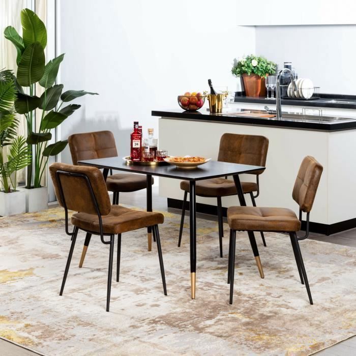 Chaise de salle à manger set de 2 avec tissu Teddy avec dossier blanc Chaise de cuisine ML-Design