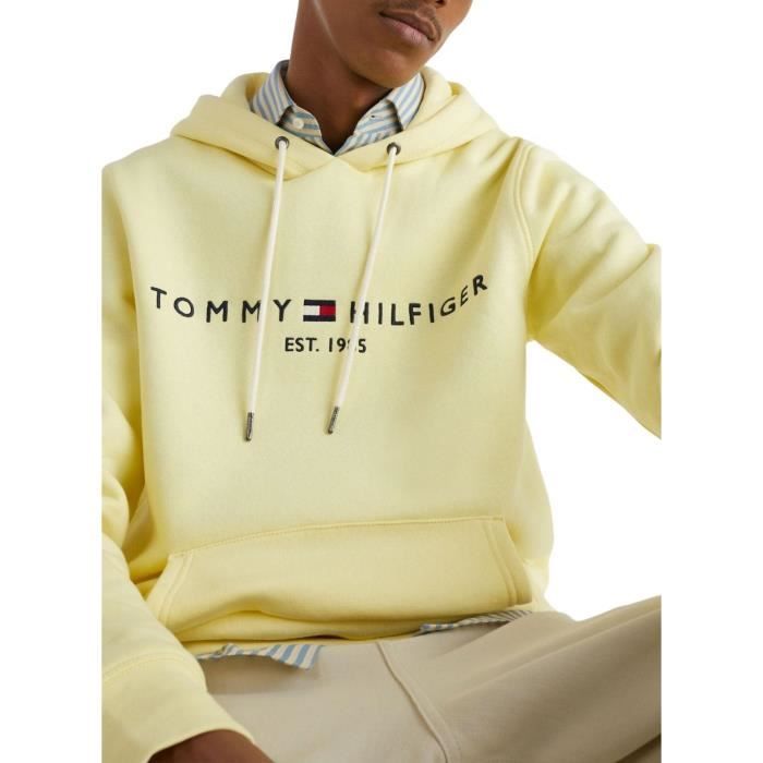 Sweat tommy jaune homme online