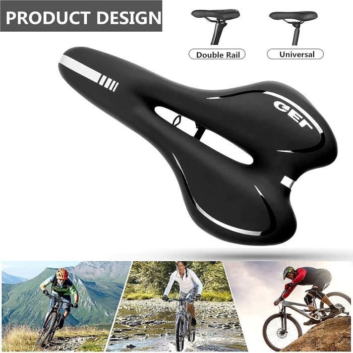 Selle Velo Gel Vtt Imperméable Ultra Confortable Chocs Respirant Siège De Vélo  Pour Homme Et Femme, Pour Bicyclette-Vtt-Vélo[H5874] - Cdiscount Sport