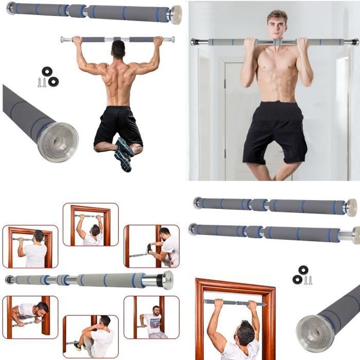 Barre de traction réglable pour porte sans vis - Barre de traction horizontale avec mécanisme de verrouillage