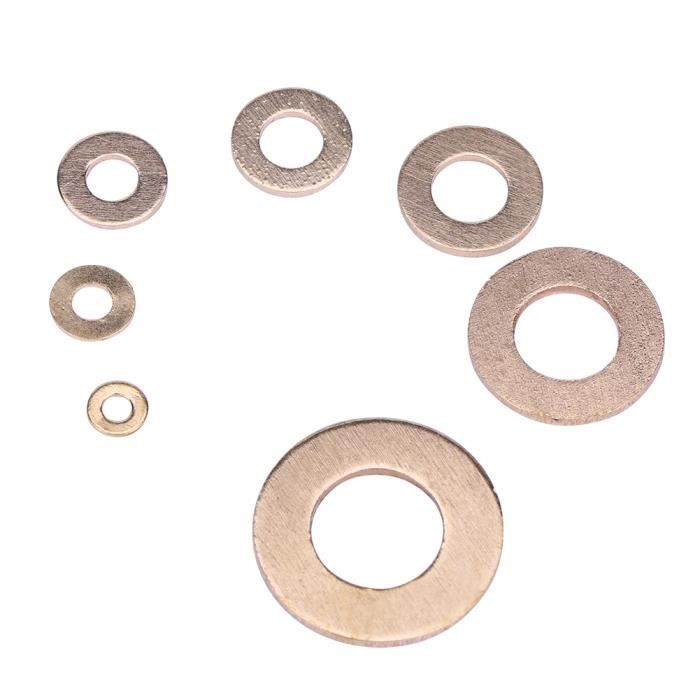 Lot De 5 Rondelles Plates PTFE 70x80x1,25 Mm - Joint étanchéité Haute Température (-200°C à +260°C), Résistant à L'huile - Pour Plomberie, Robinetterie