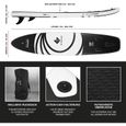FitEngine Stand Up Paddle Board kit Complet | Allrounder Trip Sup avec Support pour caméra d'action, Sac Sec Gonflable, Housse[74]-3