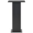 4779•MEUBLE TABLE DE BAR - TABLE HAUTE, style classique, Noir 60x60x110 cm-3