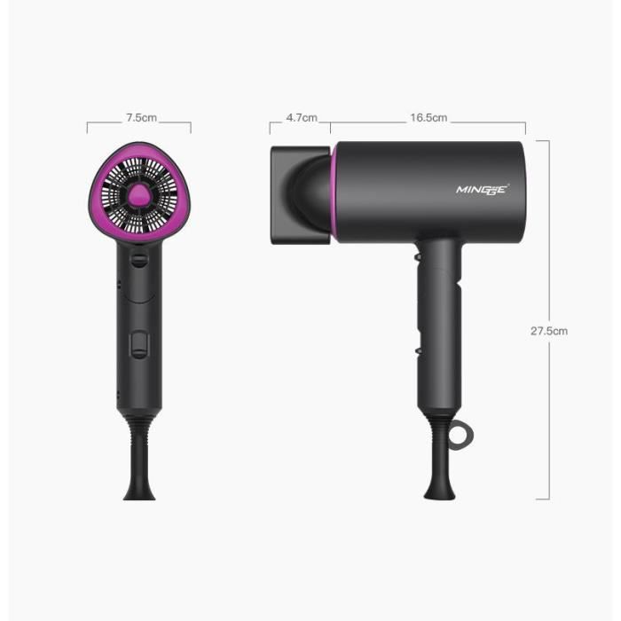 Sèche-cheveux voyage portatif sans fil rechargeable par USB Hot P0
