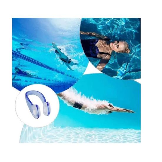 Natation Plongée Enfants Adultes Hawfund Lot De 6 Pince-nez Silicone Natation - Réutilisables - Boîte Rangement Pince Silicone