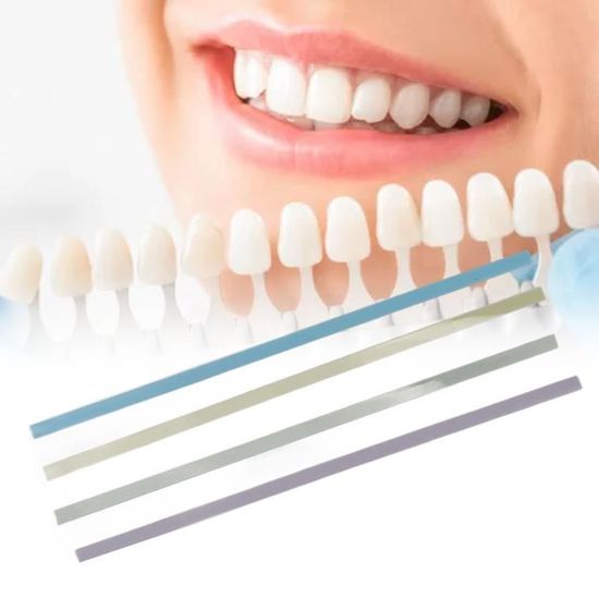 Atyhao Papier abrasif dentaire Bandes de polissage dentaires, matériau  plastique abrasif pour fil dentaire parfum blanchiment
