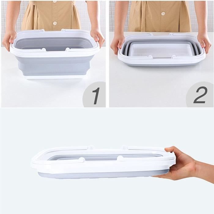 Acheter Conception suspendue lavabo pliable bol à vaisselle outil de  nettoyage de pique-nique lavabo pliable