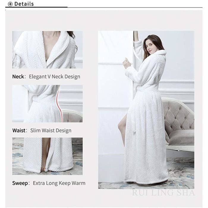 Peignoir femme microfibre cheap extra doux