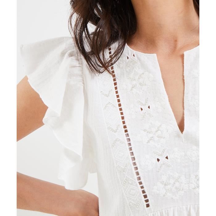 Robe blanche grain de malice top