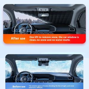 Couverture Pare-brise Hiver NOYVYDS 147x116 Cm - Magnétique, 4 Couches, Anti-givre Et Anti-neige Universelle