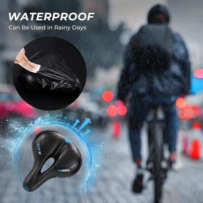 Selle De Vélo Ultra Confortable – Creuse, Ergonomique, Gel à Mémoire De Forme, Imperméable, Pour VTT Et Ville