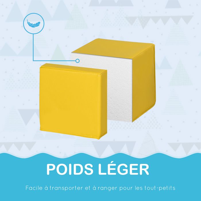 4 blocs de construction en mousse xl - modules de motricité epe pu Homcom | Maisons du Monde 4 blocs de construction en mousse xl - modules de motricité epe pu Homcom | Maisons du Monde
