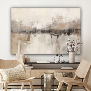 Feeby - Impression sur Toile - Tableau Decoration Murale - Femme avec des fleurs sur la tête - 90x60 1partie - Salon Peinture Tableaux - Moderne