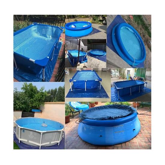 DAZZTIME Tapis De Sol Pour Piscine,Tapis De Revêtement De Sol De