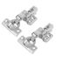 Armoire Acier Inoxydable Porte Angle Réglable Charnières Invisibles 4 pcs