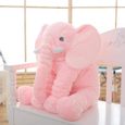 60 cm haute en peluche éléphant poupée jouet endormi enfant coussin de dos mignon en peluche éléphant bébé accompagner la poupée-0