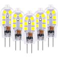 AMPOULE ELINKUME 5X Ampoules G4 LED 2W Blanc Froid 6,000K &Eacute;conomie d'&eacute;nergie &Eacute;quivalent 20W Lampe G4 Halog&631-0
