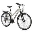 Vélo de ville musculaire femme Leader Fox Ferrara 2023 - argenté - 18" (170/178 cm)-0
