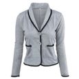 blazer gris femme