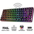 SPIRIT OF GAMER - Clavier Gamer Sans Fil RGB - Clavier TKL Compact 65% - Touches Semi-Mécanique dont 25 Anti-Ghosting-0