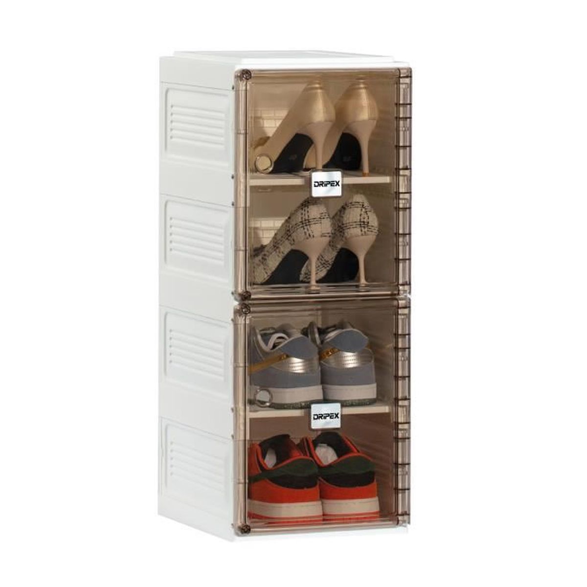 Range-chaussures Suspendu Pour Camping-car - Tissu Oxford, Cadre Acier, Bande Adhésive, Gain De Place Pour Porte Ou Mur