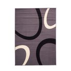 Tapis moderne - DEZENCO - TEMPO Gris - 60x110 cm - Polypropylène