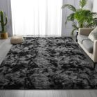 FREOSEN Tapis Salon Shaggy 160 x 230 cm - Descente de lit Tapis Poils Longs (Gris Foncé) Tapis Doux pour Salon Chambre Canapé