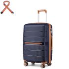 British Traveller Valise Cabine 55x37x22cm Valise Rigide Soute en Polypropylène Valise de Voyage à 4 roulettes et Serrure
