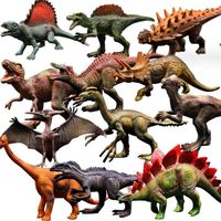 Jouet Dinosaure Figurine Réaliste avec Arbres Tyrannosaure Stégosaure 12 Pièces ,Jouet Éducatifs Cadeaux pour Enfants