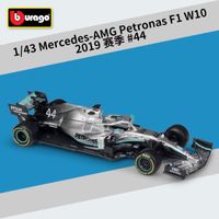 2019 W10 N° 44 - Voiture De Course Mercedes Amg F1, Échelle 1:43, En Métal Moulé, Formule 1, Modèle En Alliag