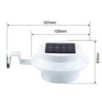 Lampe solaire - Marque inconnue - 3 LED - Éclairage extérieur pour jardin, cour, mur et chemin