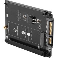 Fdit SSD M.2 NGFF vers 2.5 SATA Adaptateur haute performance 22 broches M.2 NGFF vers SATA Plug and Play M.2 vers SATA M Key
