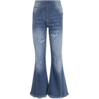Jeans A2Z 4 Kids Denim Confort Extensible Jegging Evasé Cloche Bottom Pantalon 5-13 Ans