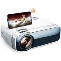 Hogance Videoprojecteur 5G WiFi, Mini Projecteur Luminosité 7500L, 1080P Full HD Supporté Avec Son HiFi, Retroprojecteur Pour